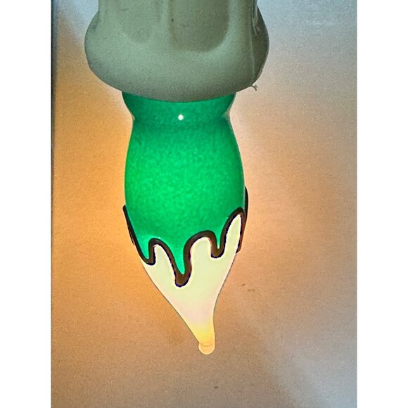 Vintage Christmas Candle Nightlight Set of 2 Snowman Teddy Bear Holiday Decor - Picture 3 of 10